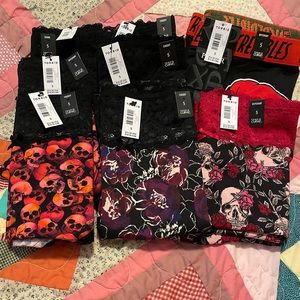 TORRID 5 5X 28 CHEEKY, THONG, BOYSHORT PANTY 8 PAIR BUNDLE NWT